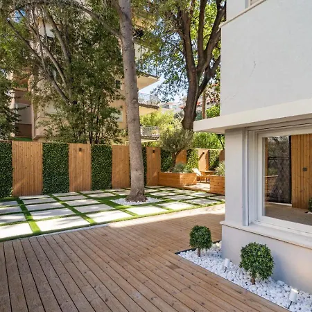 アパート 3bdr Cocoon In Martinez Avec Jardin Prive & Design Contemporain A 3 Min De La Croisette カンヌ