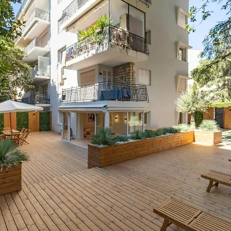 3bdr Cocoon In Martinez Avec Jardin Prive & Design Contemporain A 3 Min De La Croisette カンヌ
