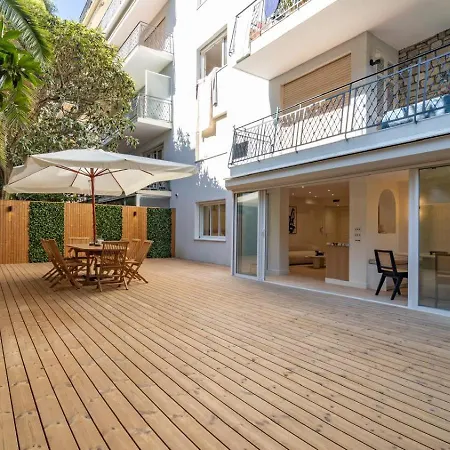 3bdr Cocoon In Martinez Avec Jardin Prive & Design Contemporain A 3 Min De La Croisette アパート カンヌ