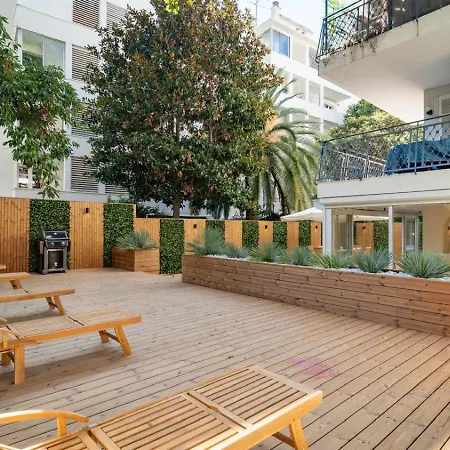 3bdr Cocoon In Martinez Avec Jardin Prive & Design Contemporain A 5 Min De La Croisette 戛纳