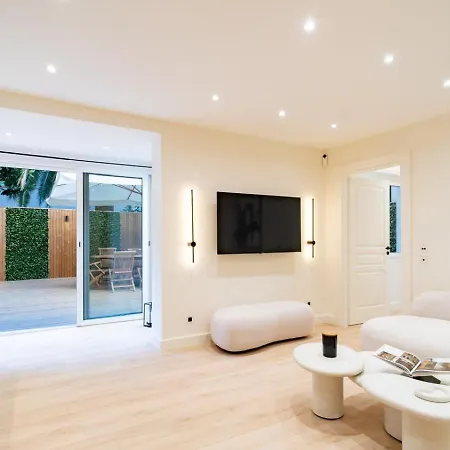 アパート 3bdr Cocoon In Martinez Avec Jardin Prive & Design Contemporain A 3 Min De La Croisette *