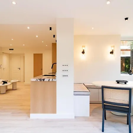 3bdr Cocoon In Martinez Avec Jardin Privé&design Contemporain à 5 Min De La Croisette Appartement Cannes